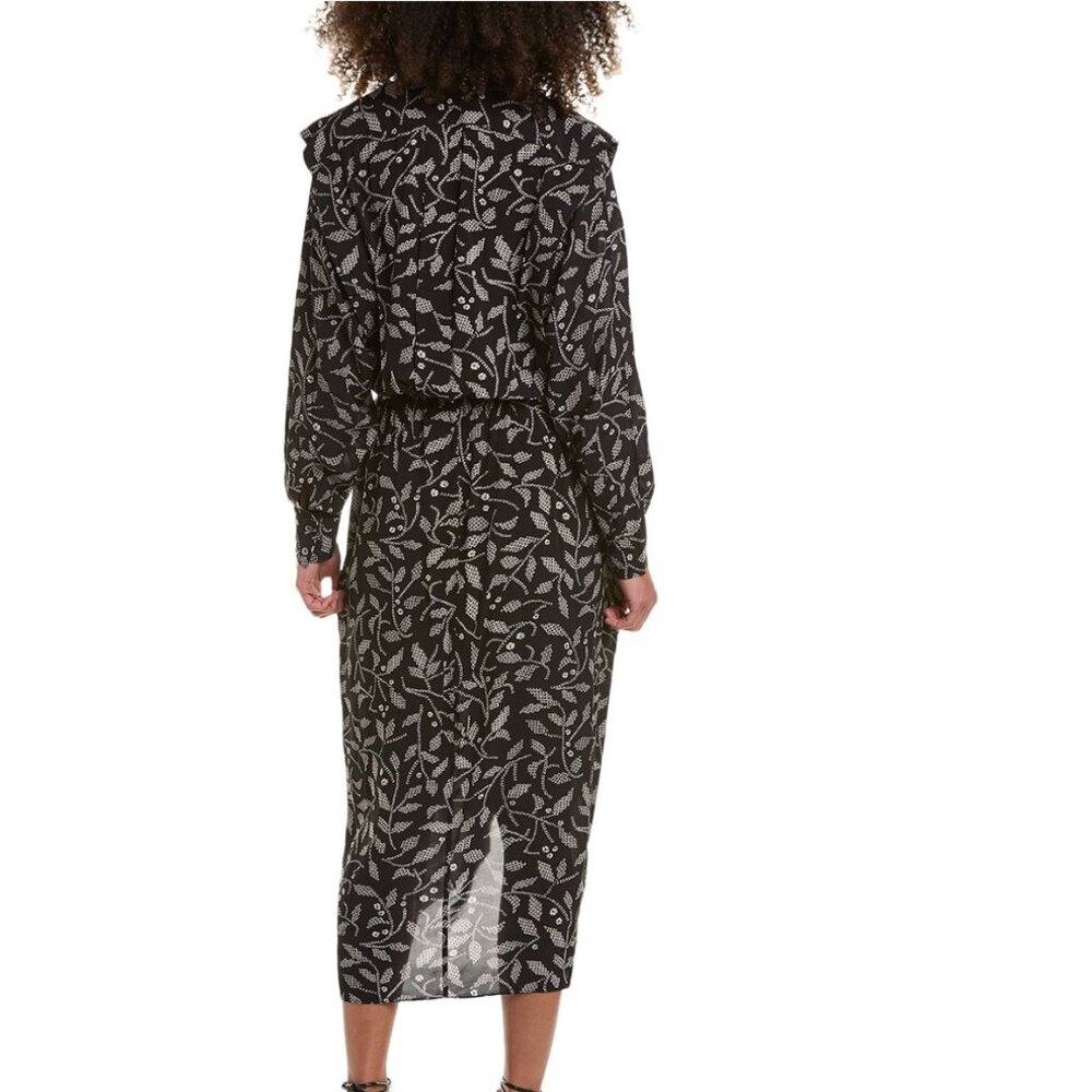 NWT Isabel Marant Étoile Okley Midi Dress Black New EU 40 / US 8 or Large - Picture 2 of 7